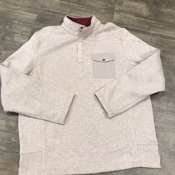 Woolrich Quarter‎ Snap Fleece Pullover Sweater Men Size XL Long Sleeve EUC - Picture 8 of 10